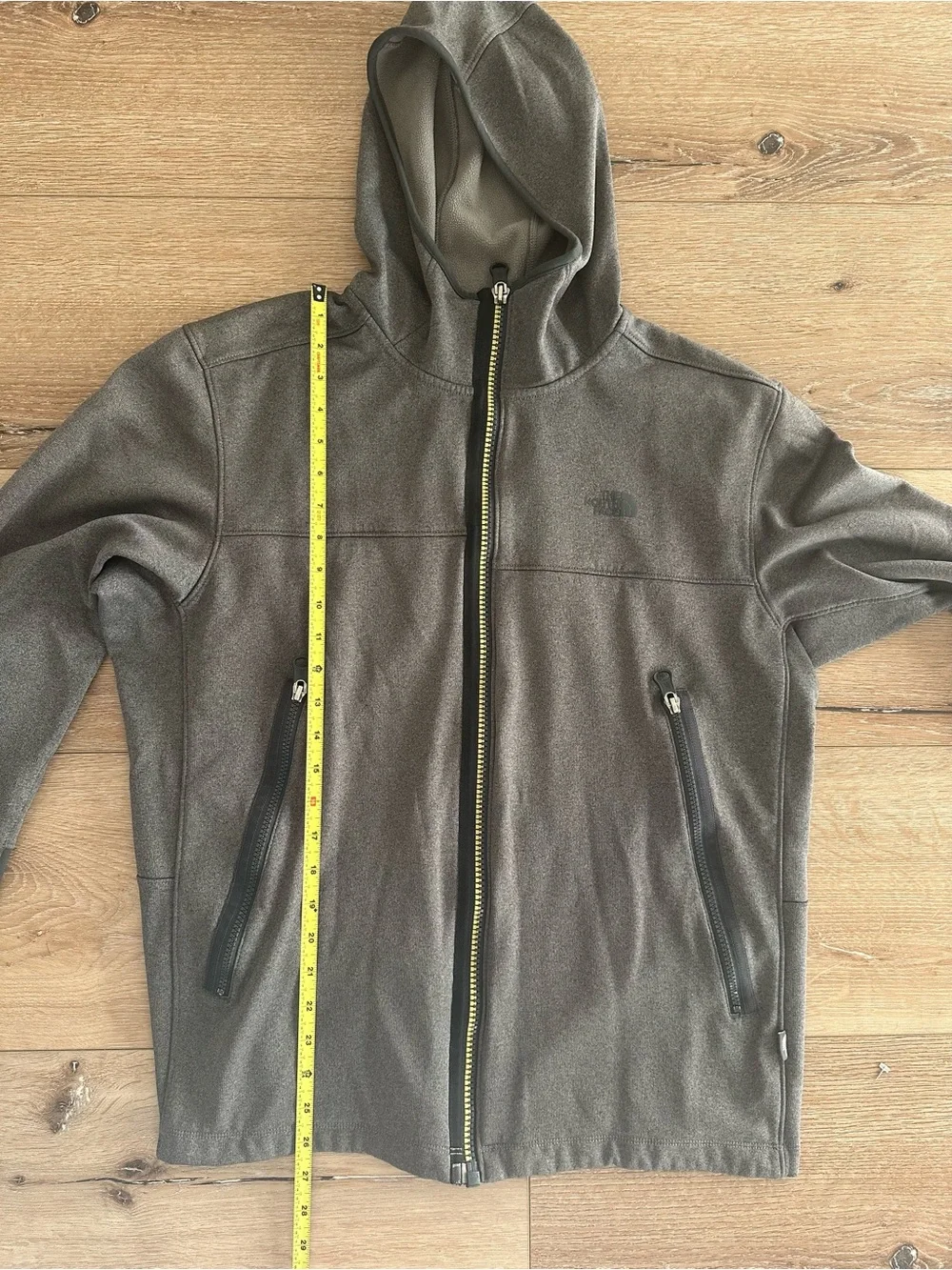 The North Face Gray Fleece Jacket with Hood